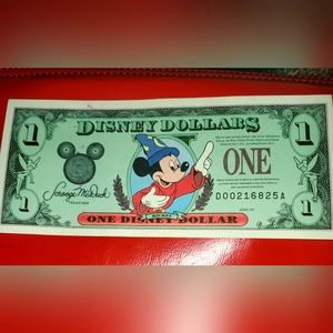 Vintage Disney Dollar 1997 Sorcerer Mickey